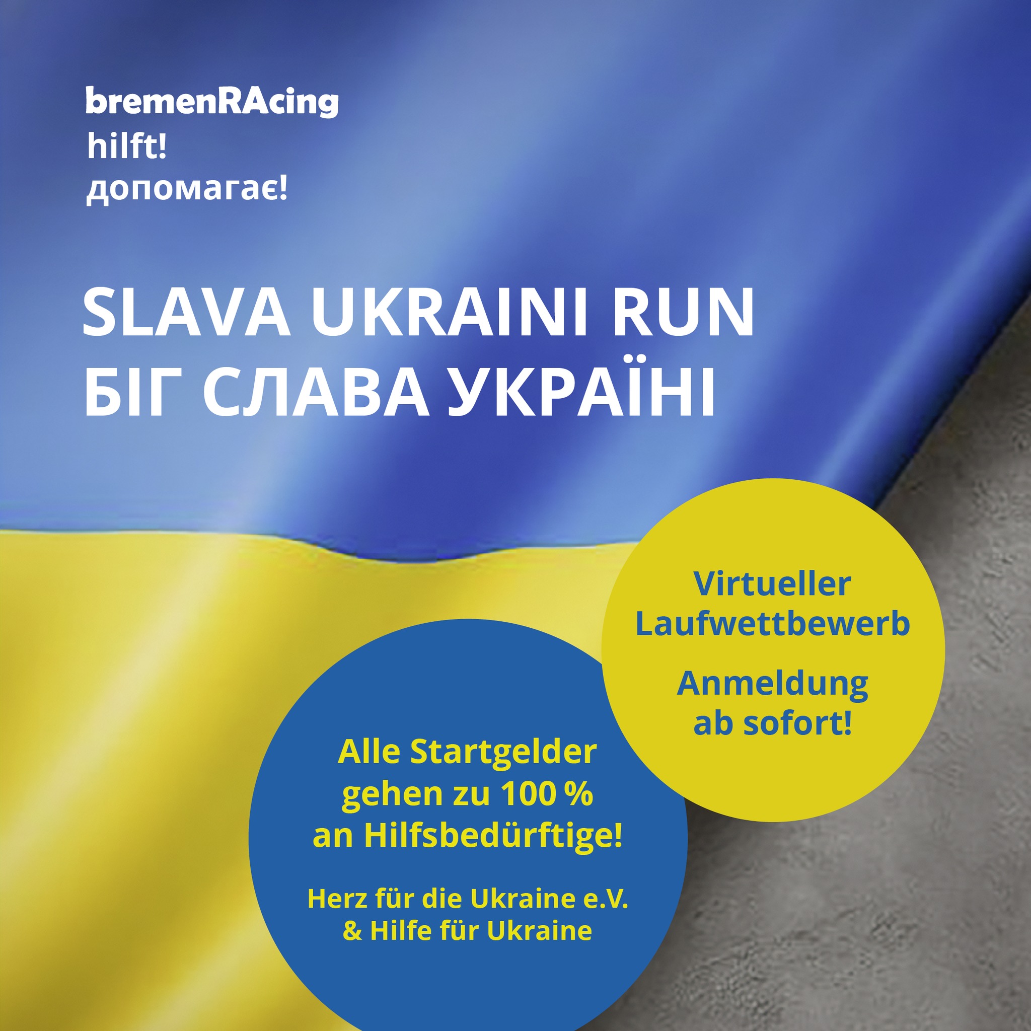 Lasst uns laufend etwas Gutes tun – Der Slava Ukraini Run